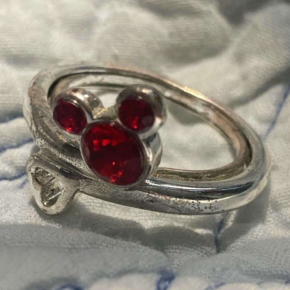 Disney Mickey Mouse Ruby Birthstone Ring - image 4